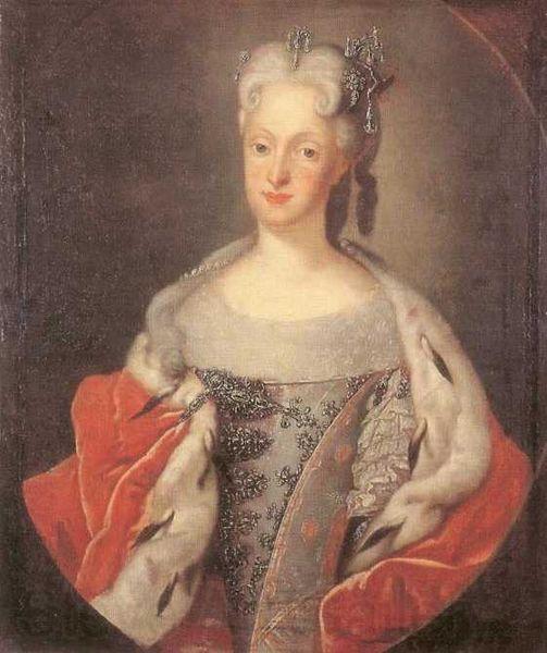Louis de Silvestre Portrait of Maria Josepha of Austria Germany oil painting art